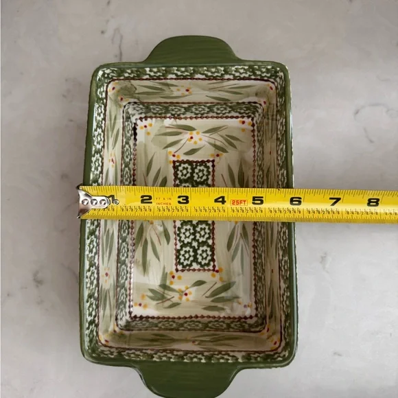 Vintage Temptations By Tara Old World Green Loaf/Casserole Dish 1.5 qt - Picture 11 of 11